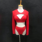 The Stardust Electra Performance Set – Long-Sleeve Pole & Gogo Bikini