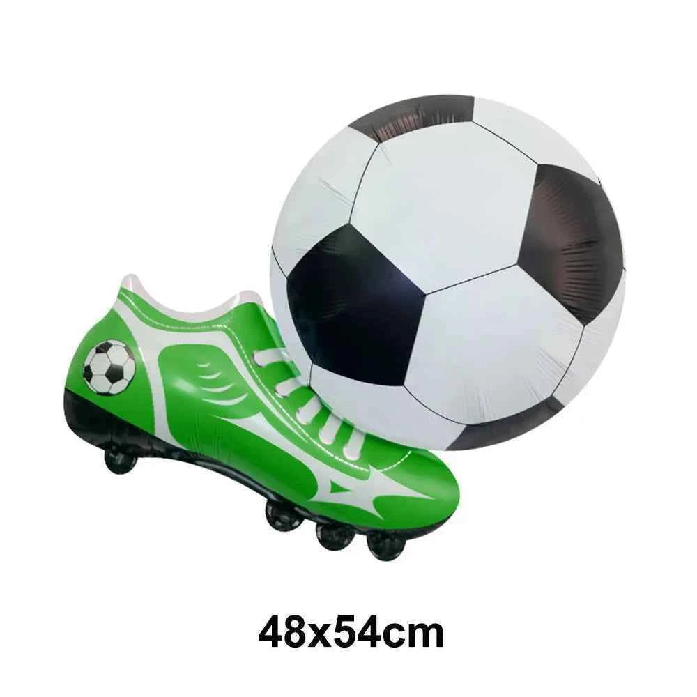 Soccer Party Decoration Balloons Soccer Balls Football Sneakers Trophy Foil Balloons for Birthday Sports Theme Party Supplies