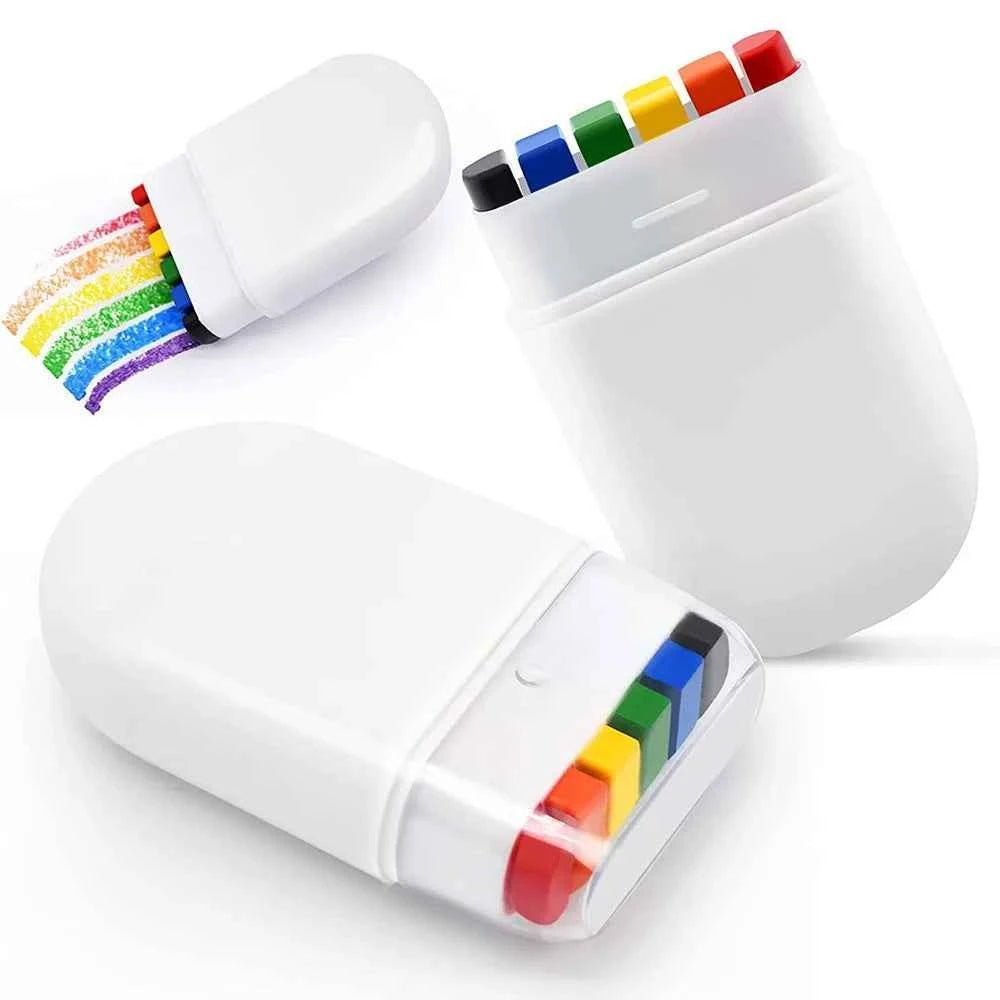 Colorful Rainbow Face Paint Crayons Washable Body Tattoo Pigment Pen Fluorescent Crayon Adult Kid Party Art Makeup Cosmetic Tool