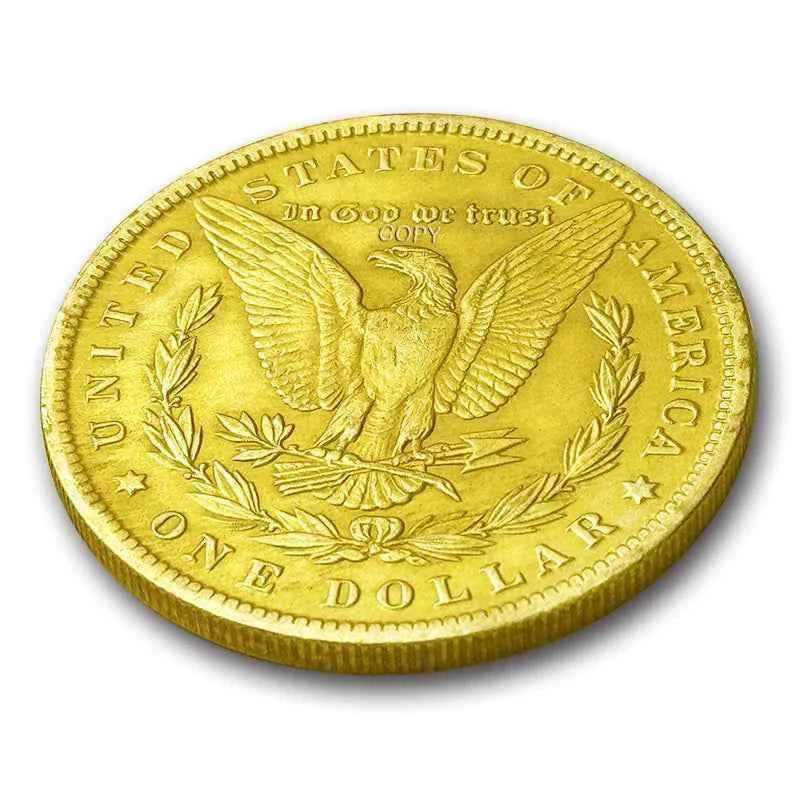 US 1913 Elephant Gold Wandering Hobo Coin, Novelty Home Decoration Replica Coin, Magic Props, Essential for Collectors
