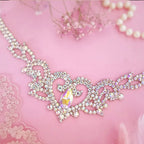 AB Rhinestone Heart Choker