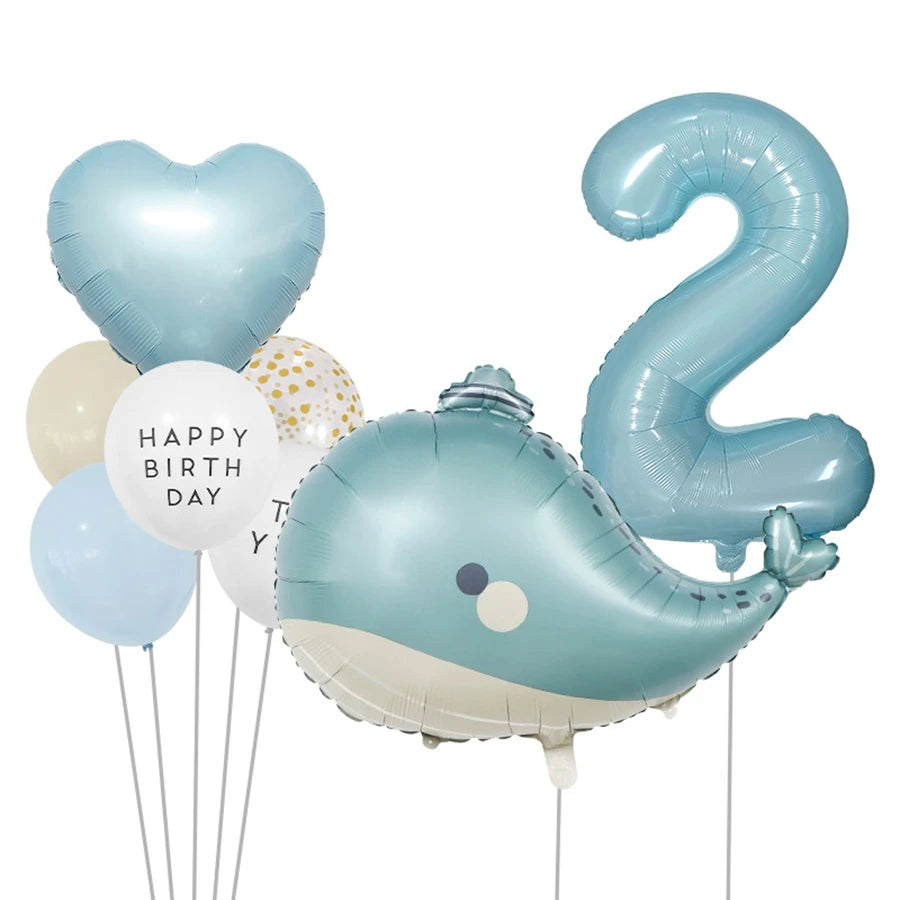 Baby Shower Decorations Number Balloons Birthday Party Decorations Kids Aluminium Foil Ballon Wedding Party Supplies Globals