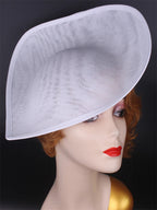 30cm Teardrop Sinamay Fascinator Base DIY Millinery Headpiece Cocktail Hat Mold