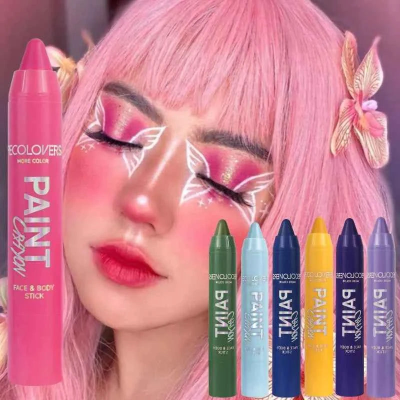 Multi-color Body Painted Makeup Pen, Face Paint, High Color Rendering, Waterproof and Sweat-proof Face Painting