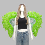 Artisanal Feather Angel Wings Statement Backpiece Runway & Carnival Costume Prop