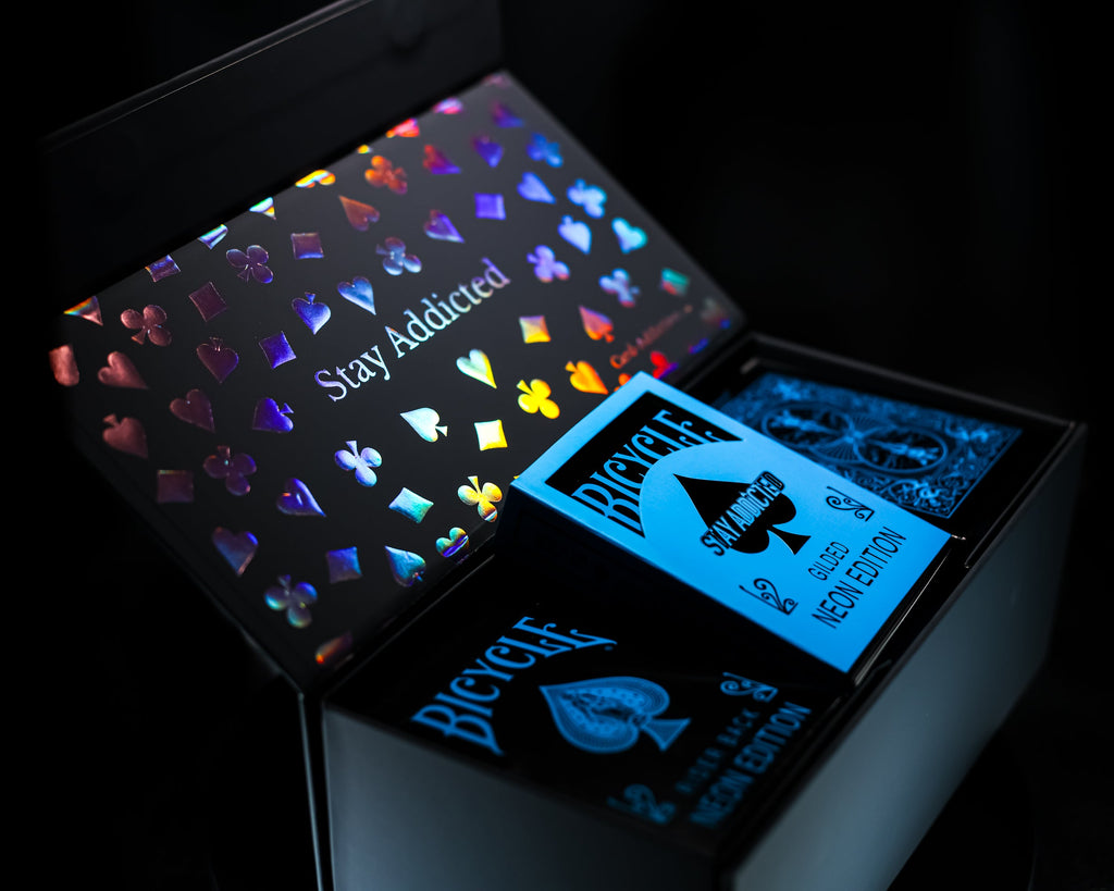 Holo Rose Gold Foil Brick Box for Playing Cards [LIMITED to 199] V2 by Card-Addiction.com
