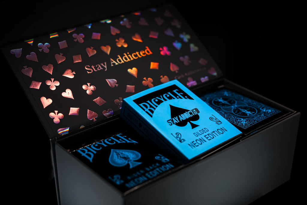 Holo Rose Gold Foil Brick Box for Playing Cards [LIMITED to 199] V2 by Card-Addiction.com