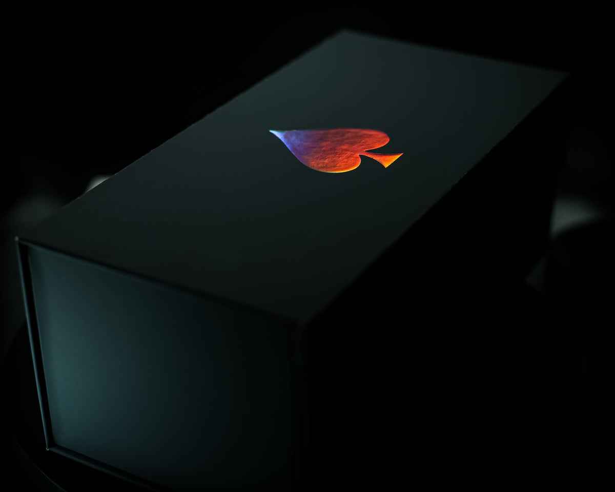 Holo Rose Gold Foil Brick Box for Playing Cards [LIMITED to 199] V2 by Card-Addiction.com