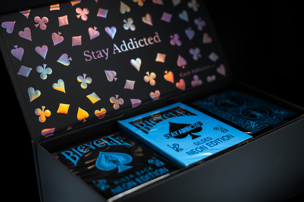 Holo Rose Gold Foil Brick Box for Playing Cards [LIMITED to 199] V2 by Card-Addiction.com