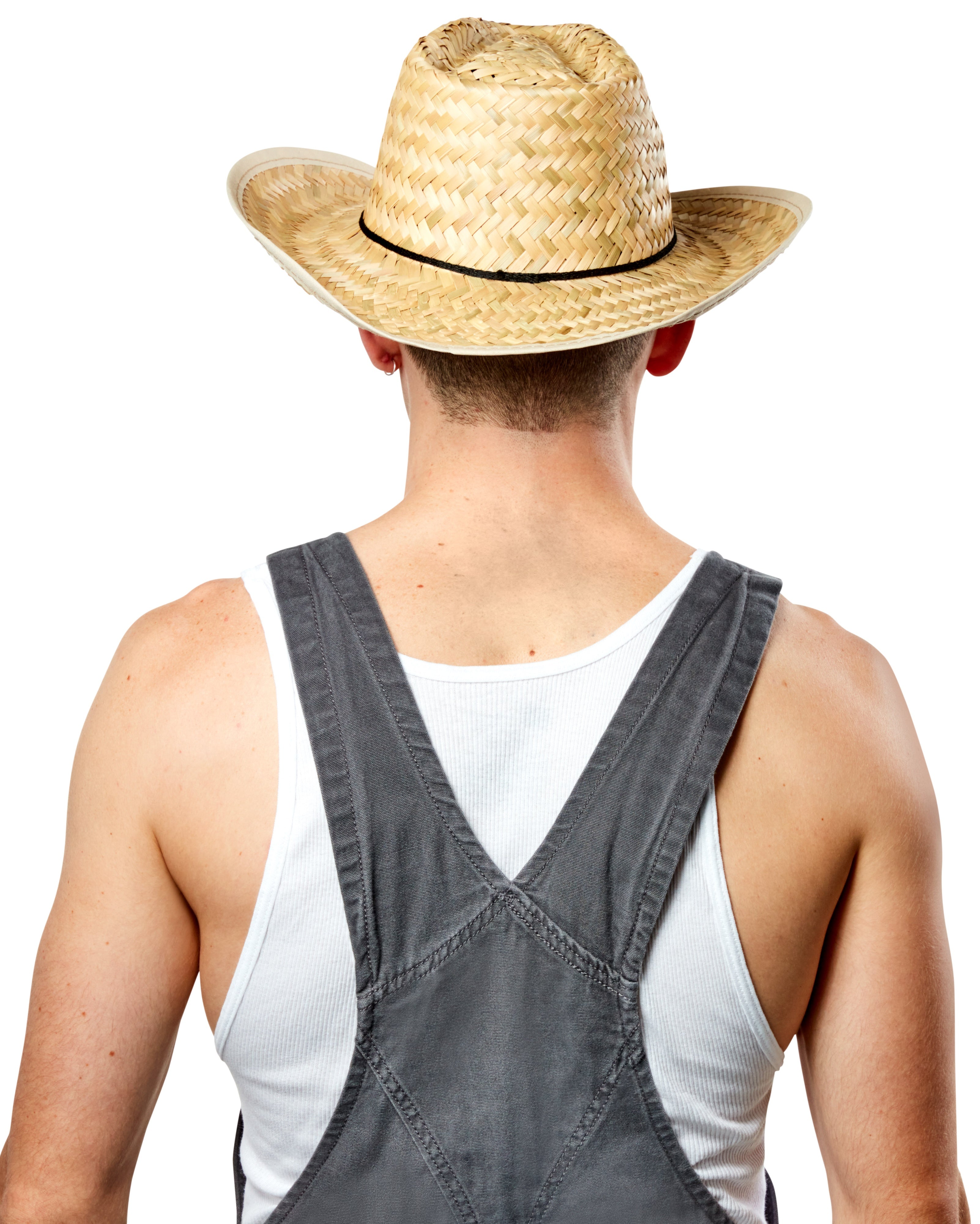 Straw Harvest Cowboy Farm Hand Costume Hat by HalloweenStore.com