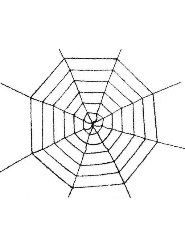 Black Tinsel Spider Web by Masquerade