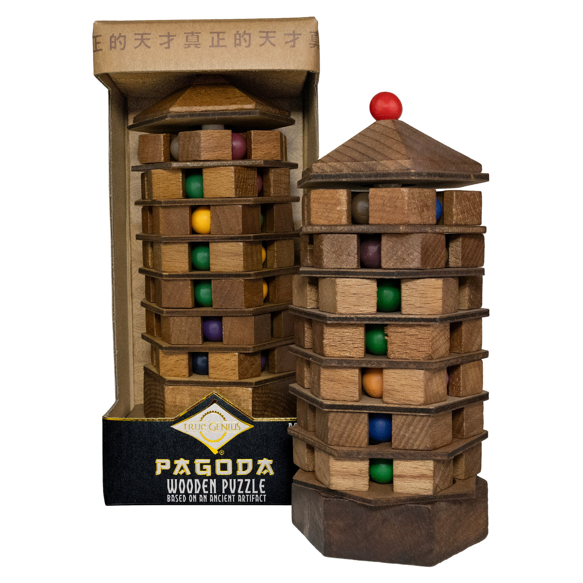 Chinese Pagoda - Turn and Tilt Tower Puzzle by Project Genius