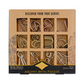 Ancient Metal Puzzle Set - 12 Pack by Project Genius