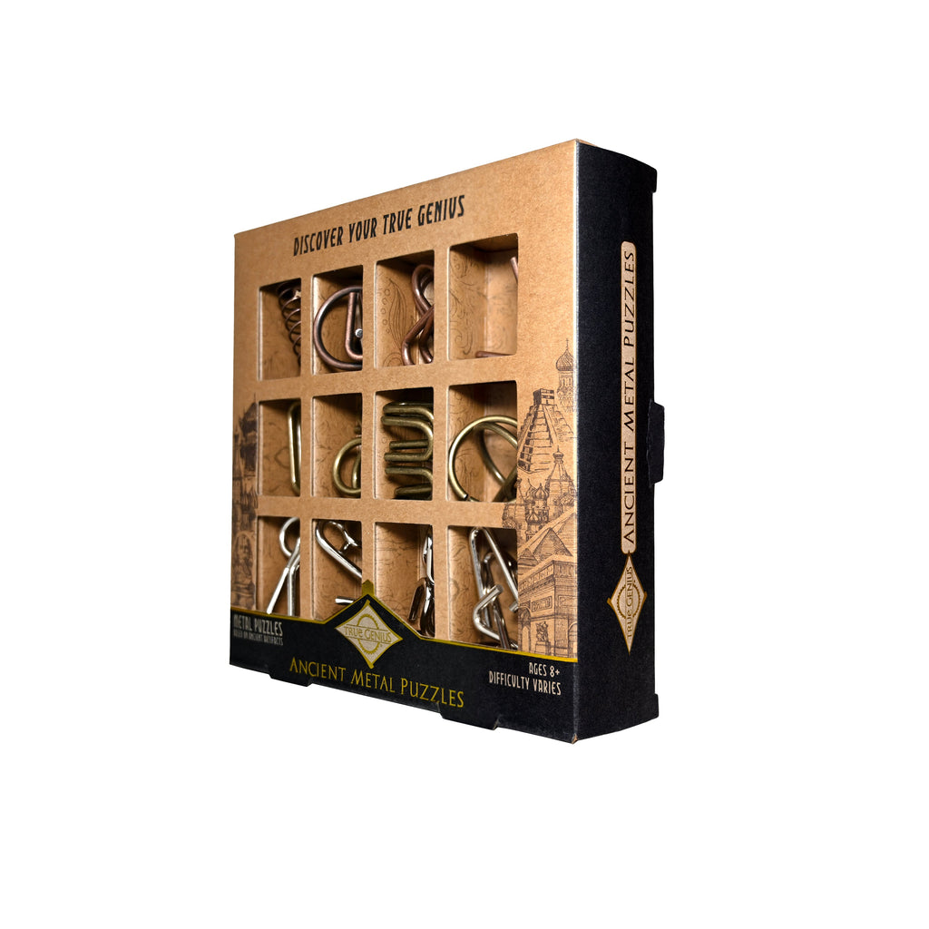 Ancient Metal Puzzle Set - 12 Pack by Project Genius