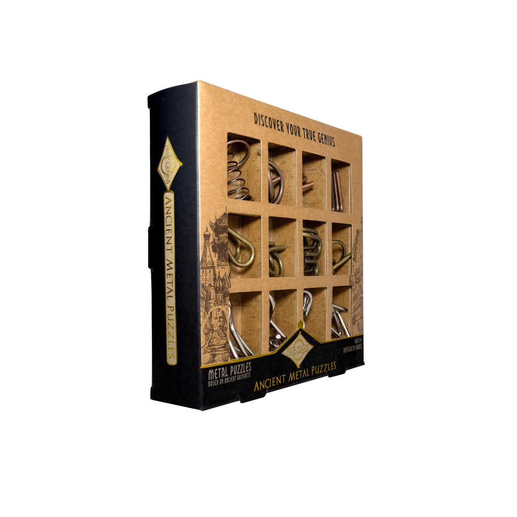 Ancient Metal Puzzle Set - 12 Pack by Project Genius