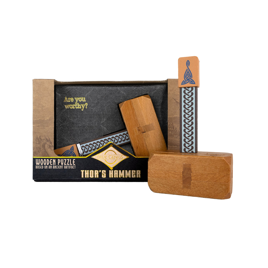 Thor's Hammer - Wooden Dexterity Puzzle by Project Genius