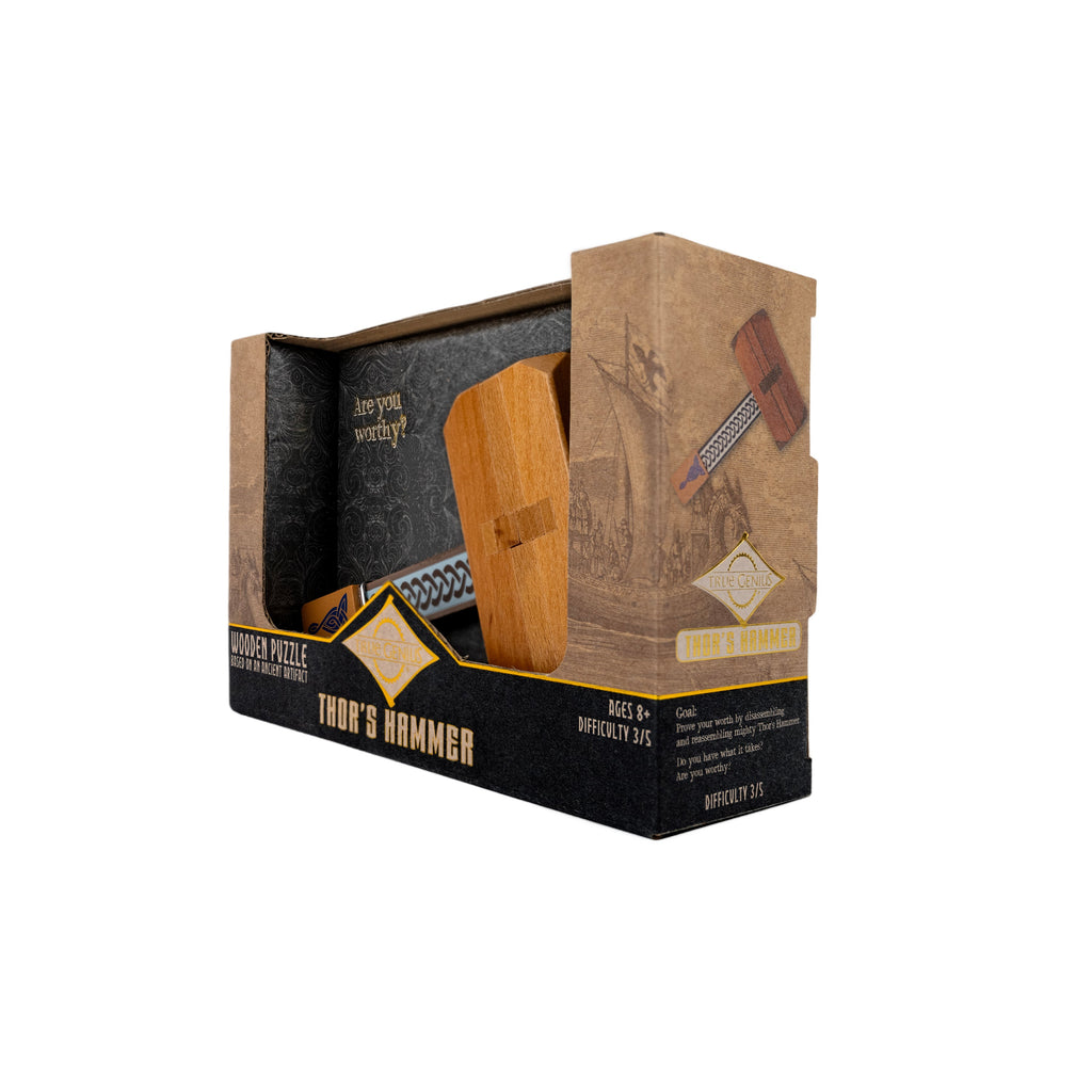 Thor's Hammer - Wooden Dexterity Puzzle by Project Genius