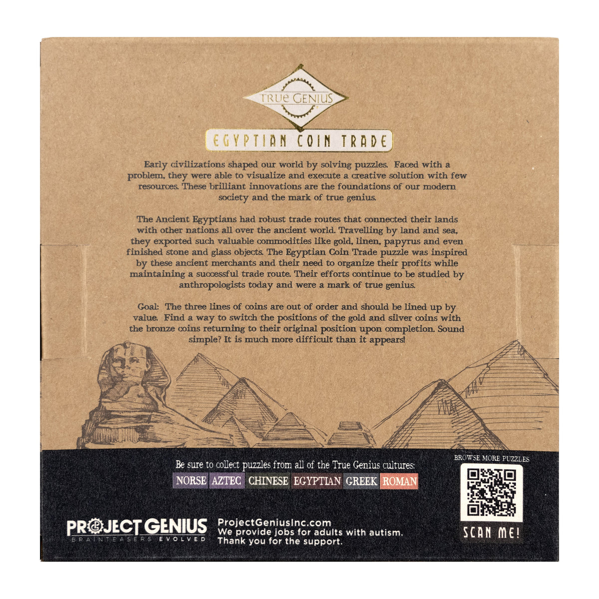 Egyptian Coin Trade - Column Swap Brainteaser by Project Genius