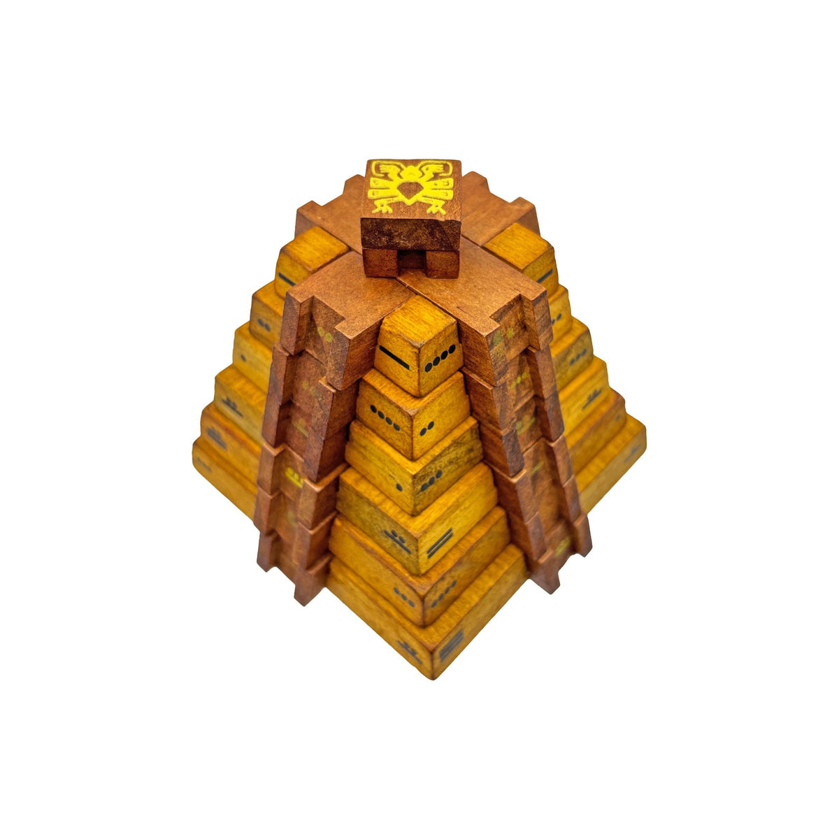 El Castillo Pyramid - Mathematical Wooden Puzzle by Project Genius