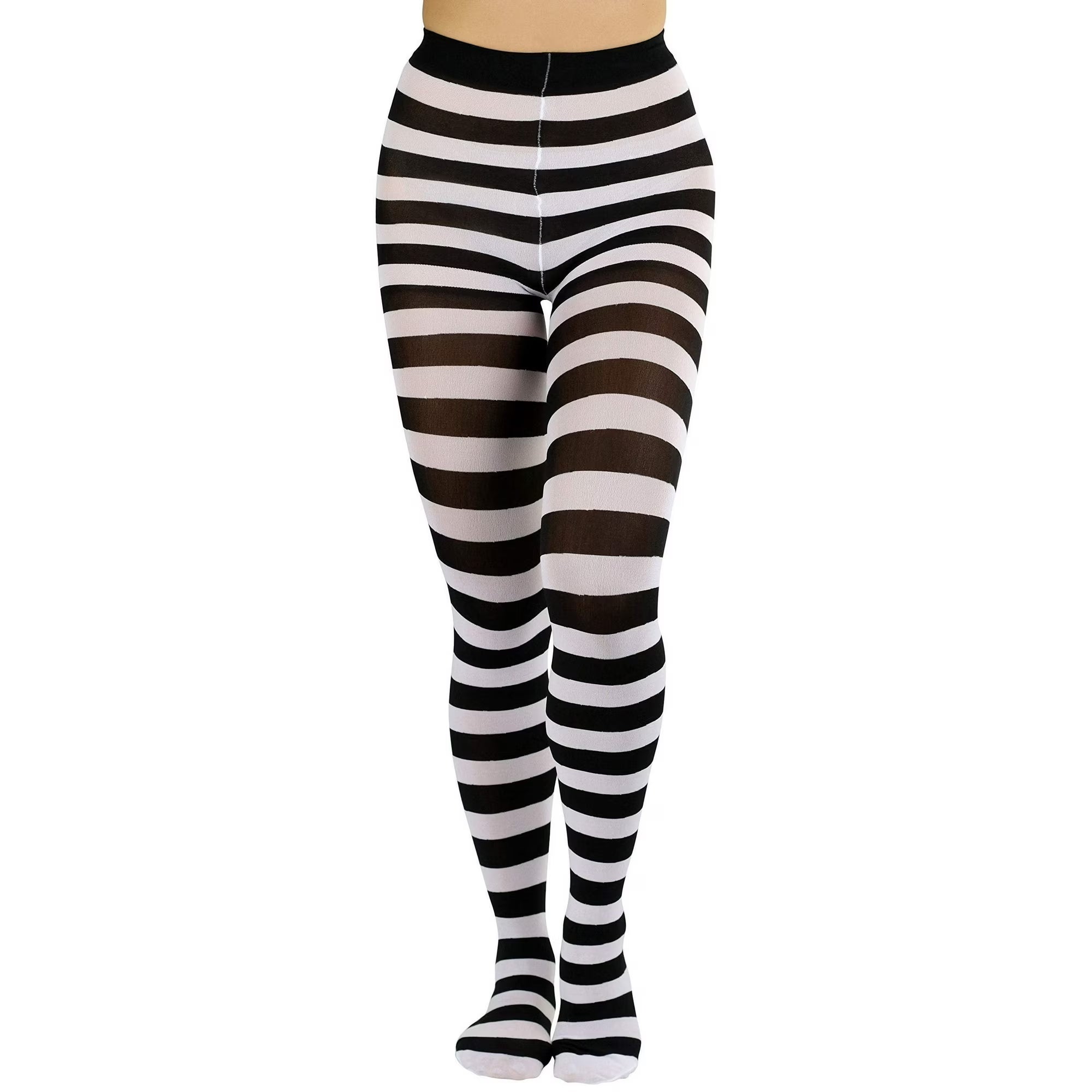 Wild Stripes Wide Striped Tights for Women by HalloweenStore.com