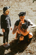Adult Black Cat Hat & Tail Set, Halloween Costume by Band of the Wild