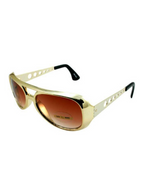 Gold Rock Star Glasses by Masquerade