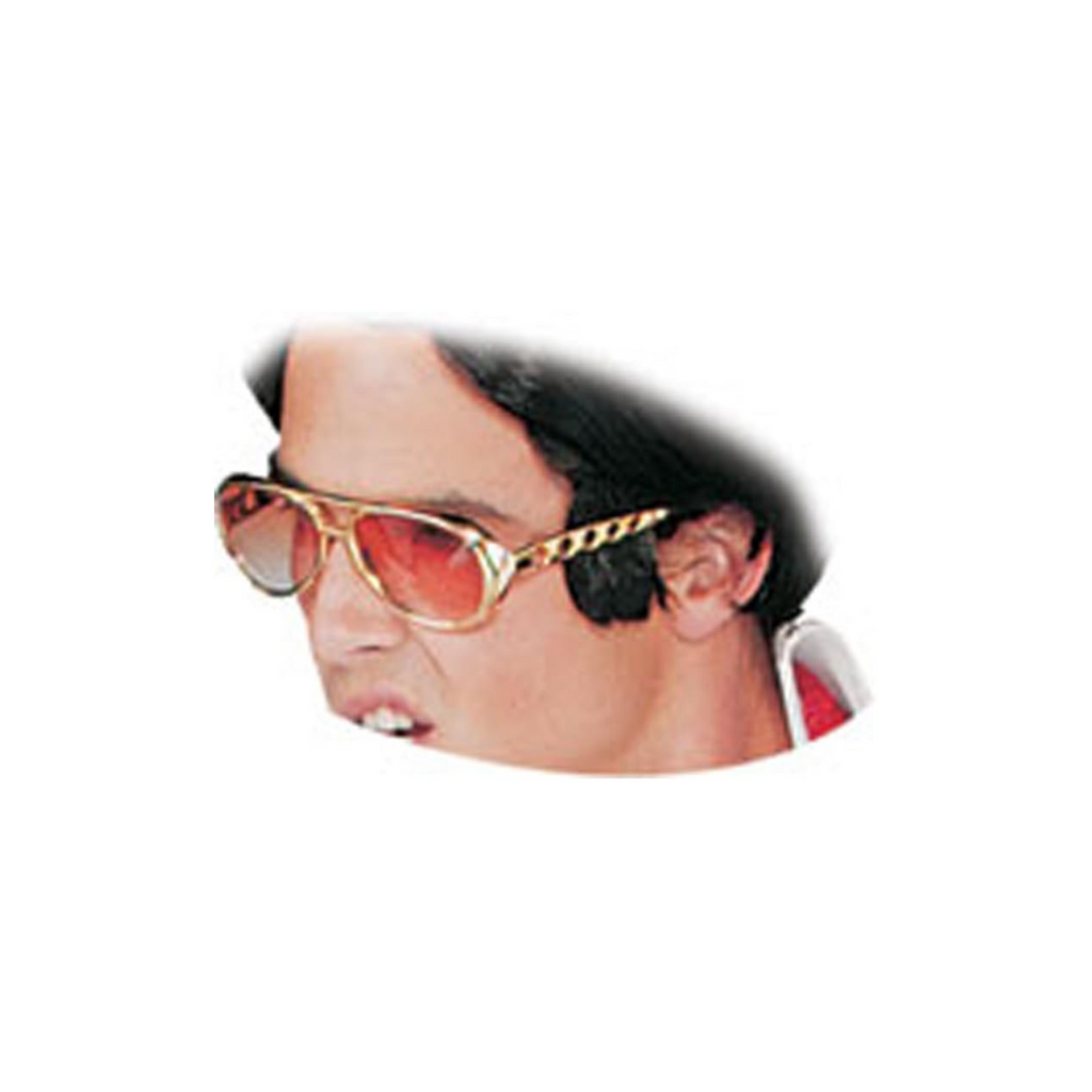 Gold Rock Star Glasses by Masquerade