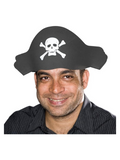 Black Foam Pirate Hat by Masquerade
