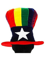 Rainbow Uncle Sam Hat by Masquerade