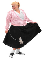 Plus Size 50s Pink Lady Costume Size: Women's Plus 14-20 by Masquerade
