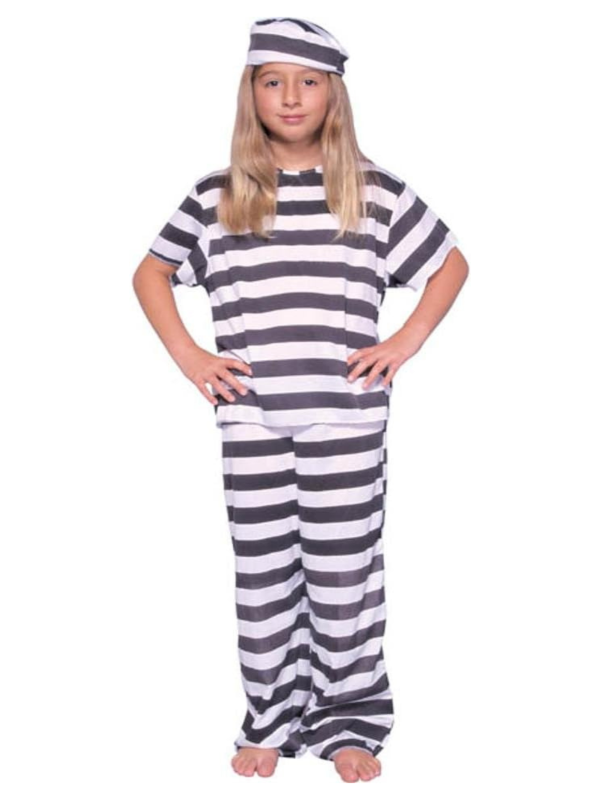 Childs Girls Prisoner Costume by Masquerade