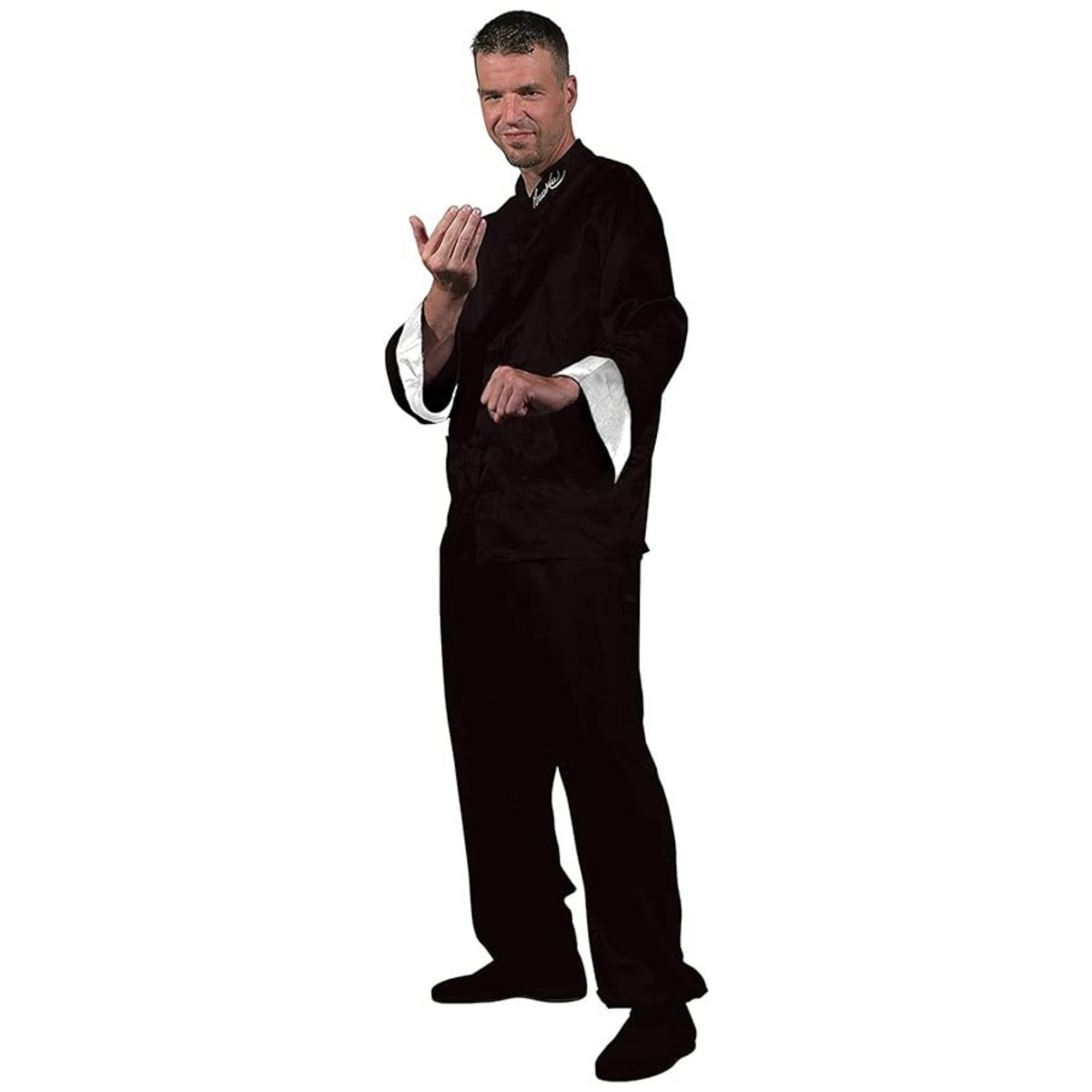 Bruce Lee Black Kung Fu Suit by Masquerade