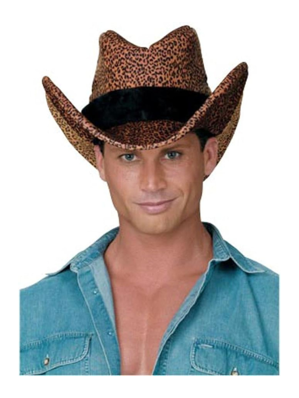 Adult Leopard Cowboy Hat by Masquerade