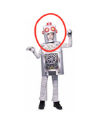 Child Robot Head Piece ONLY by Masquerade