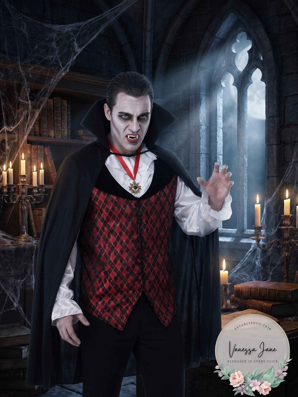 Rubies Men Vampire Halloween Costume Medium by Vanessa Jane