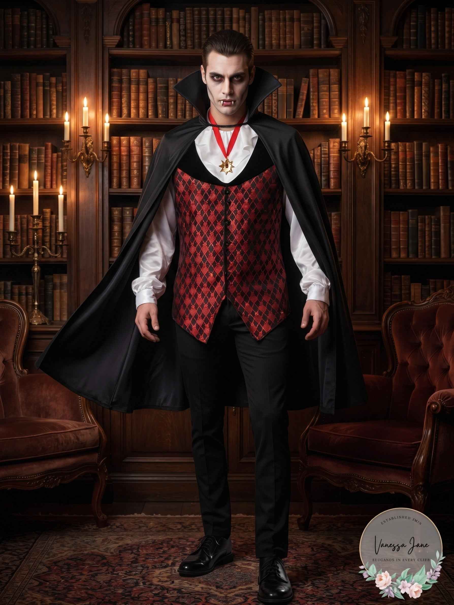 Rubies Men Vampire Halloween Costume Medium by Vanessa Jane