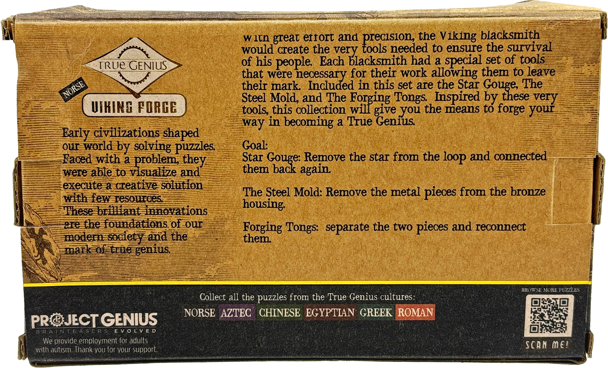 Viking Forge - Metal Puzzle 3-Pack by Project Genius