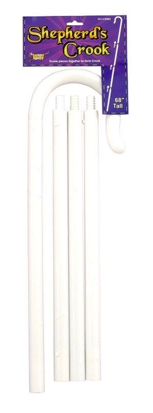 White Shepherds Bo Peep Cane Staff Crook Costume Accessory by HalloweenStore.com