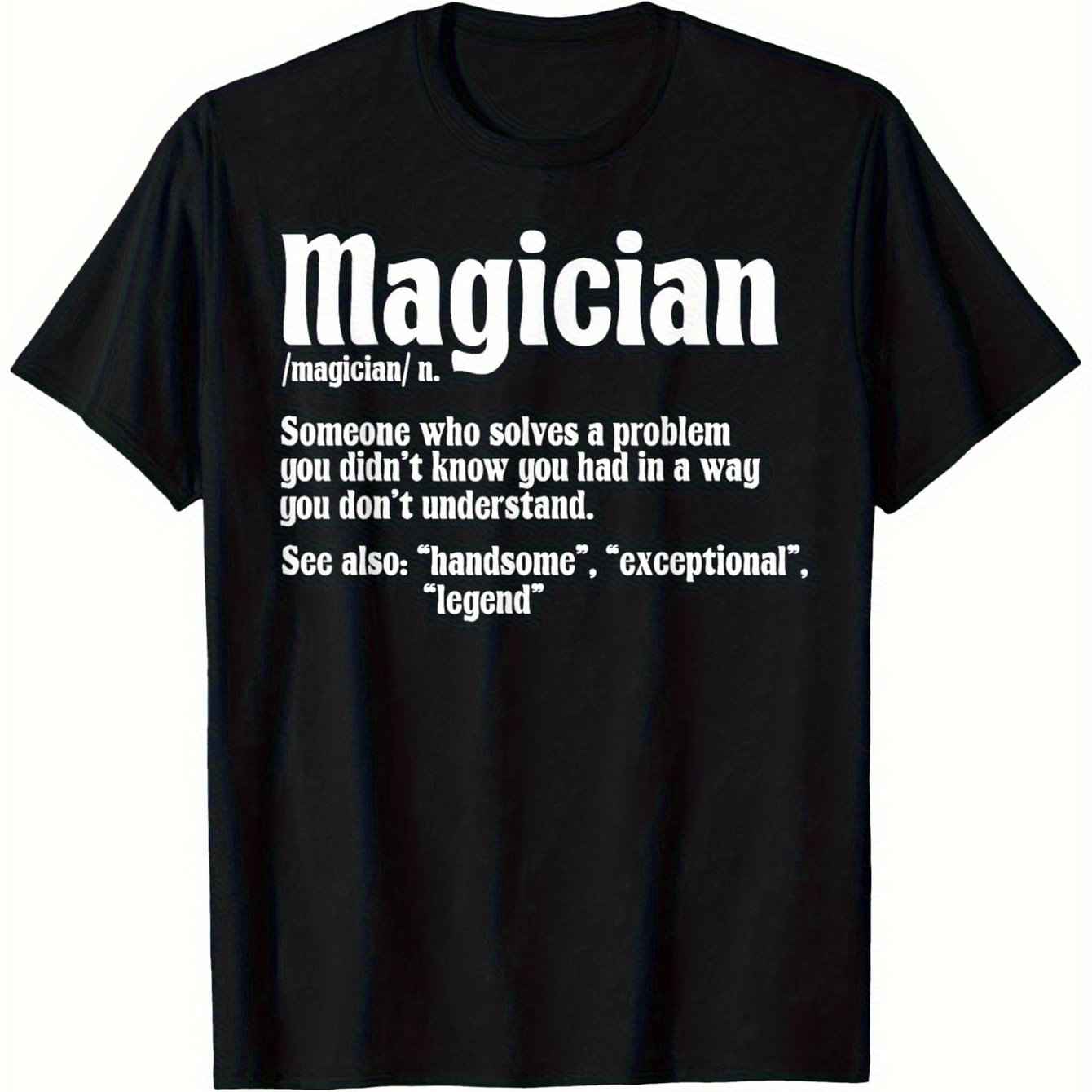 T Shirts for Men High Quality Magician, Mens White T Shirts, Men T Shirts for Men