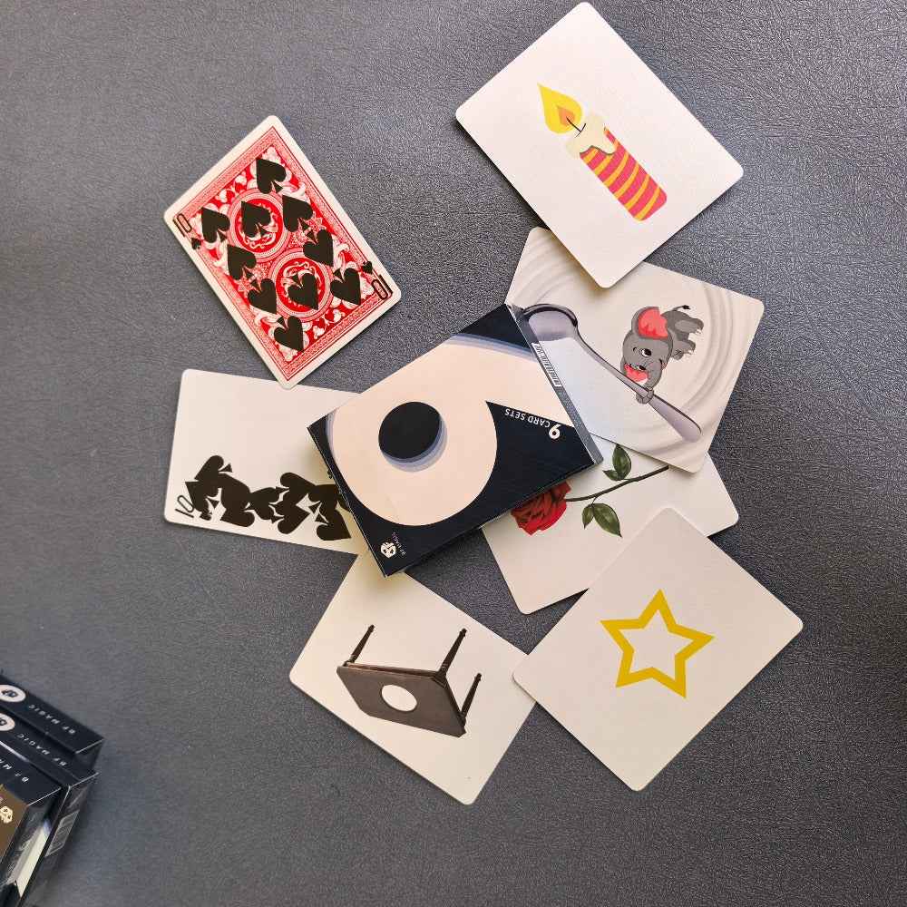 [Magic Playing Cards Set] BF MAGIC 9 Set Collection of Magic Playing Cards, Essential Props for Close-Up Magic