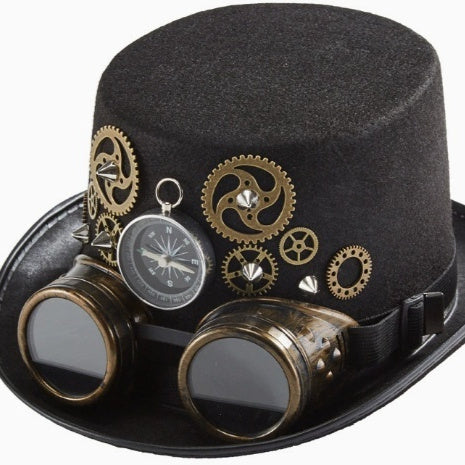 Heavy Metal Gear Compass Magic Hat Party Decor Goggles Hat by My Store