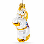 Circus Horse with Blue Saddle Glass Christmas Ornament by BestPysanky