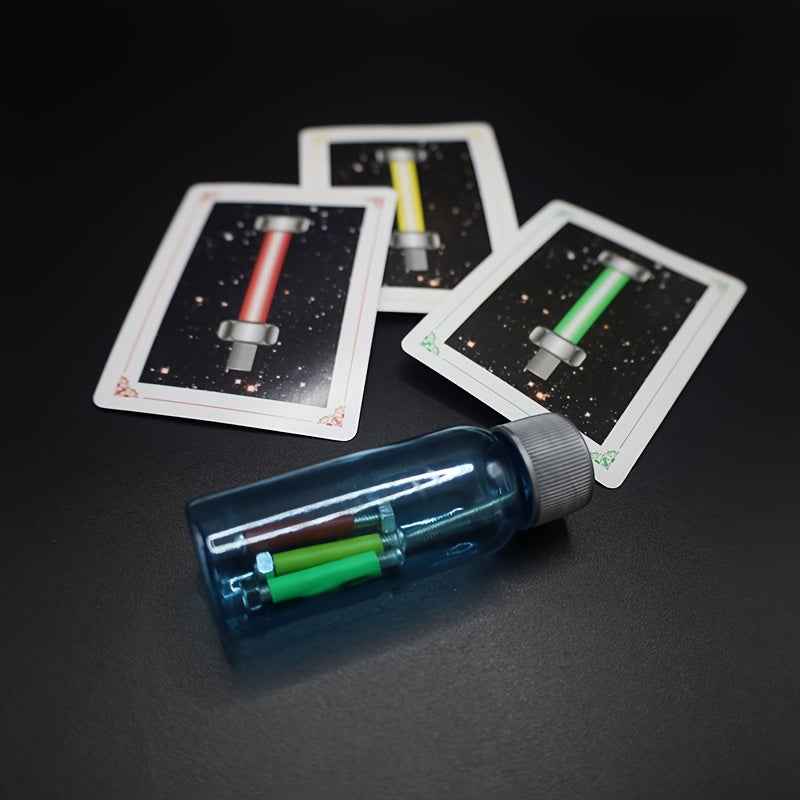 The Magic Prop, Mind Screw, Is a Mentalism Trick Where The Audience Randomly Selects a Card, And The Screws of The Same Color Will Automatically Loosen. It's Perfect for Close-Up Magic Performances at Parties And Gatherings