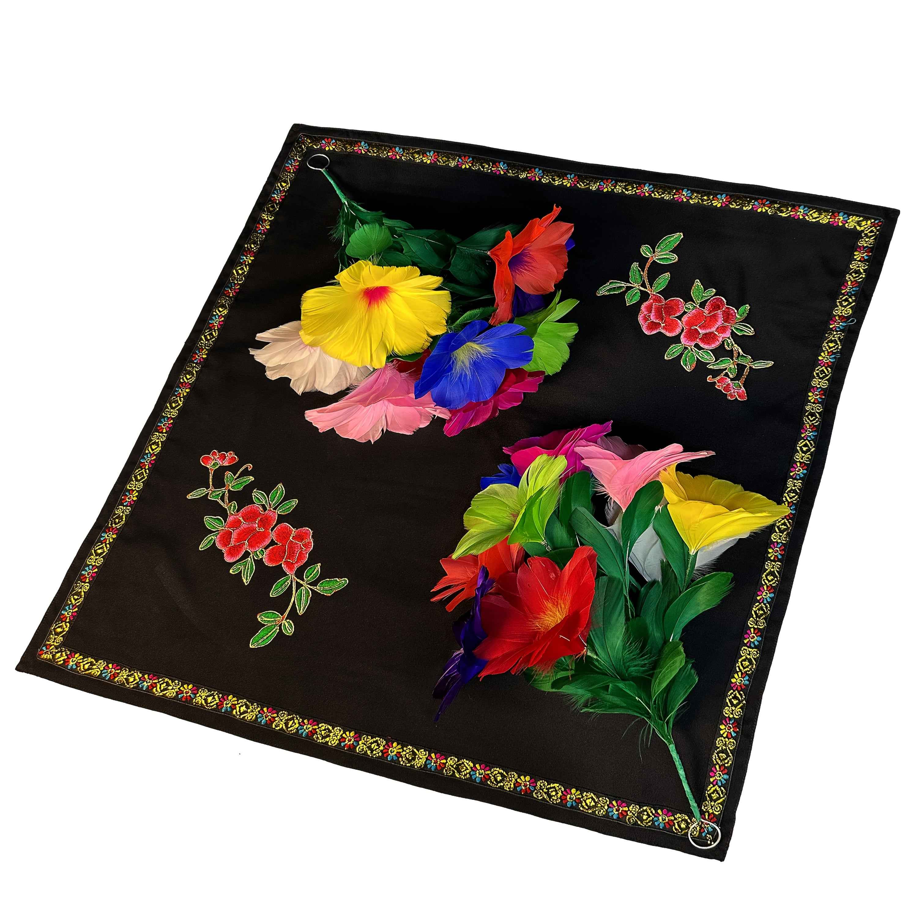 Novel Magic Props, Performance Supplies, Handkerchief Transforming Into Flowers, High-Quality Set, Stage Equipment