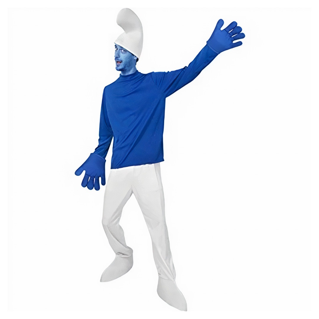 Funny, Retro Blue Troll Adult Standard Costume, Halloween by Masquerade