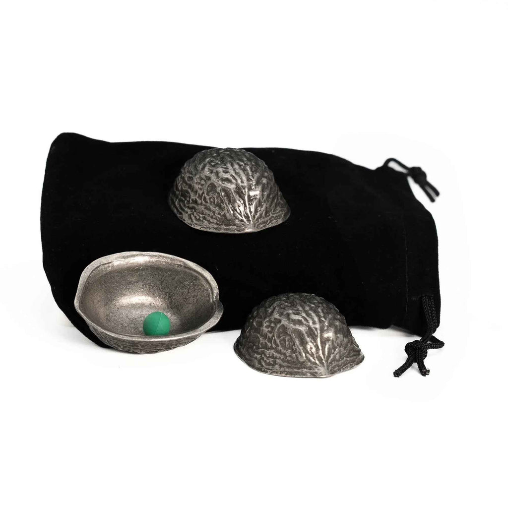 Metal Antique Silver Shell Game - Classic Trick and Betting Game - Big Tim's Magic Emporium