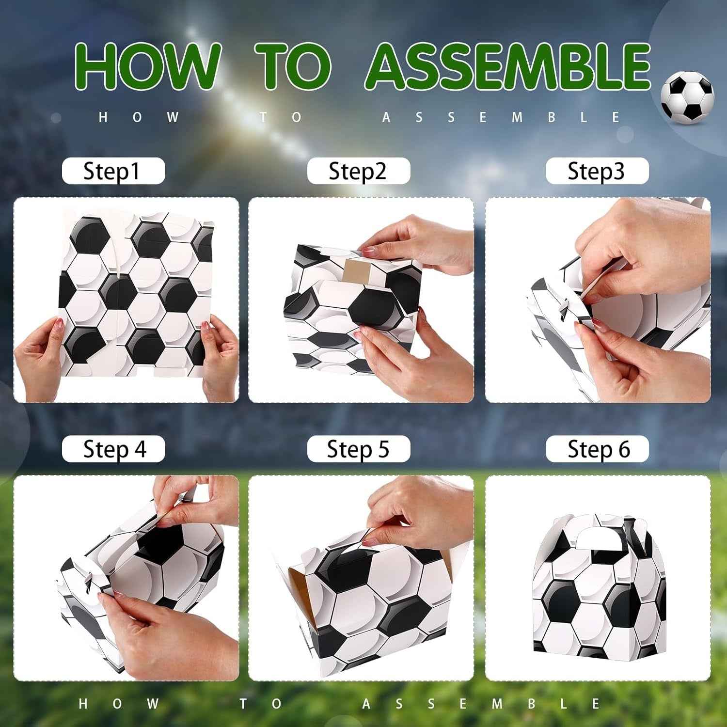 30pcs Football Party Favor Box - Party Favor Bag with Handle, Candy And Snack Gift Bag, Basketball And Football Party Supplies