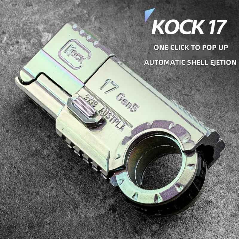 Knock 17Gen5 One-Touch Cartridge Alloy Finger Pistol - Stress Relief Toys for Fidgety Fingers - Softball Guns for Case Throwing, Fun And Playful Novelty Items, Ideal Gift!
