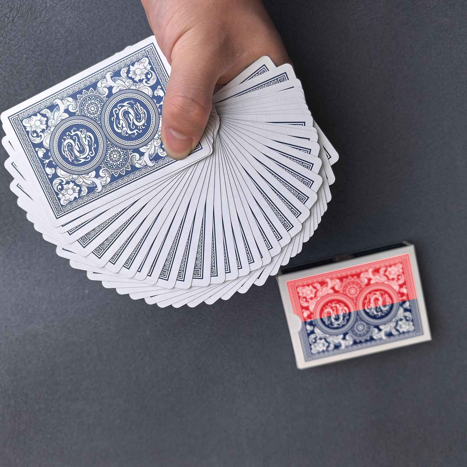 52 Magic Tricks Red Cards - Professional Magician's Props with Random Back Designs for Enhanced Performance, Includes Tutorial Videos – Perfect for Stage Shows, Competitions, Teaching, Short Video Shoots, Birthday Gifts, and Party Favors