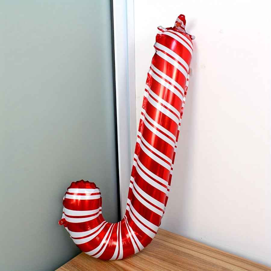 Christmas Giant Candy Cane Balloons, 2/6/12pcs, Christmas Decoration Balloons, Christmas Ornament Gifts, Seasonal Photo Props for Holiday Celebrations